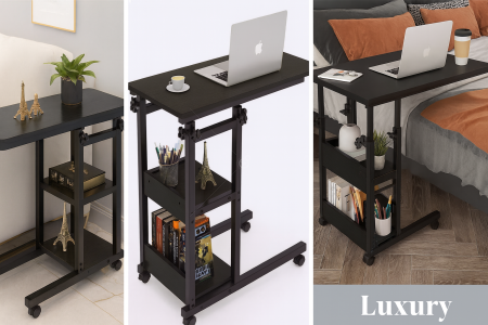 Premium Adjustable Laptop Table | Luxury Solid Wood | Study & Work Table