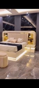 New elegant design bed with excellent quality and best polish.