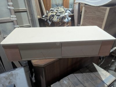Modern white & Gold console table/ Vanity Desk