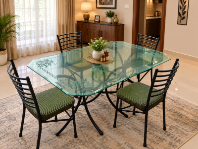 Dining Table with 4 Chairs For Sale.