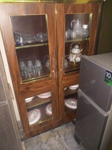 Wooden crockery cabinet
